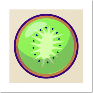 Kiwi Fruit Cartoon Posters and Art